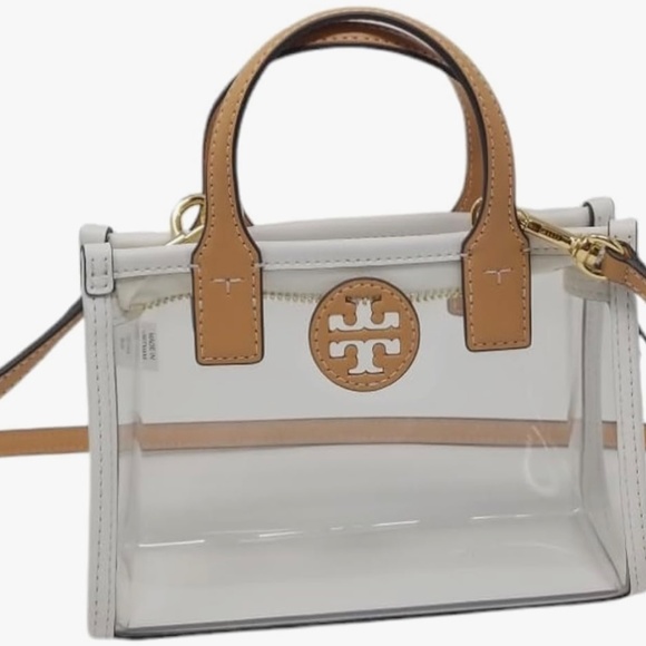 Tory Burch Clear Mini Ella Tote with leather trim - Picture 4 of 4